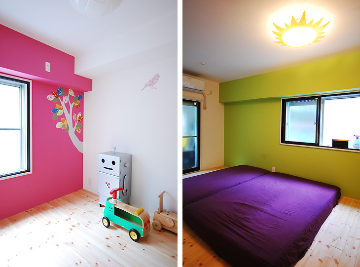 モダンとポップの融合がキュートな新しい空間のリノベーション事例