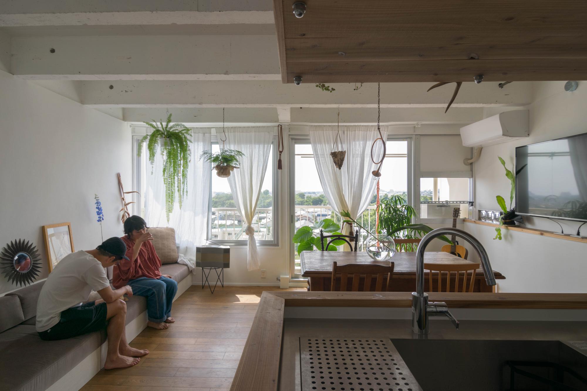 高層階からの眺めが素晴らしい部屋のリノベーション事例