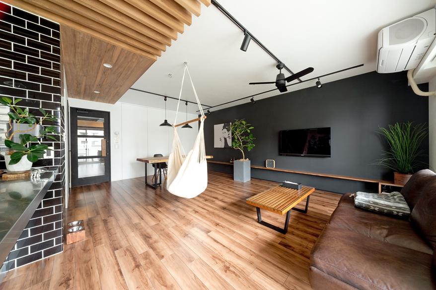 ハンモックは寝るだけじゃない？まるでホテルのようなリノベーション事例