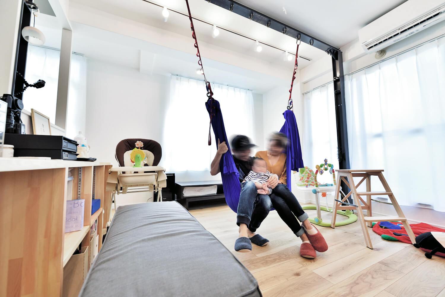 アウトドアライクな家族で楽しむ空間のリノベーション事例