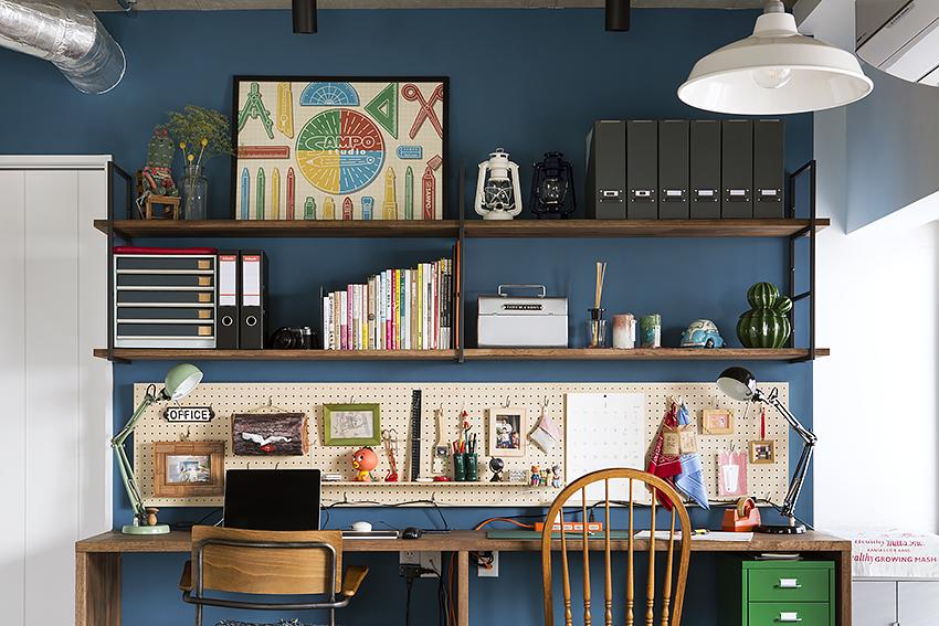 装飾と収納のコラボレーションのリノベーション事例