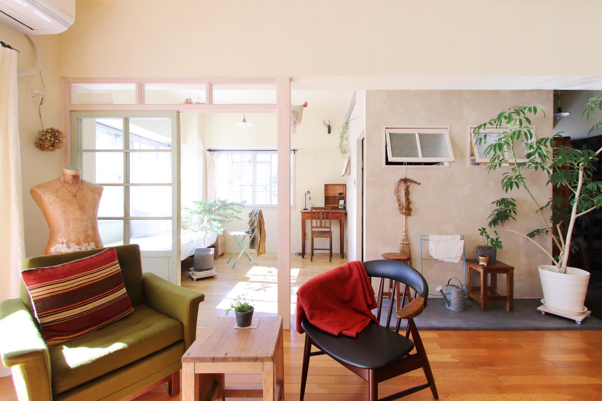 好きなアンティーク家具と暮らすのリノベーション事例