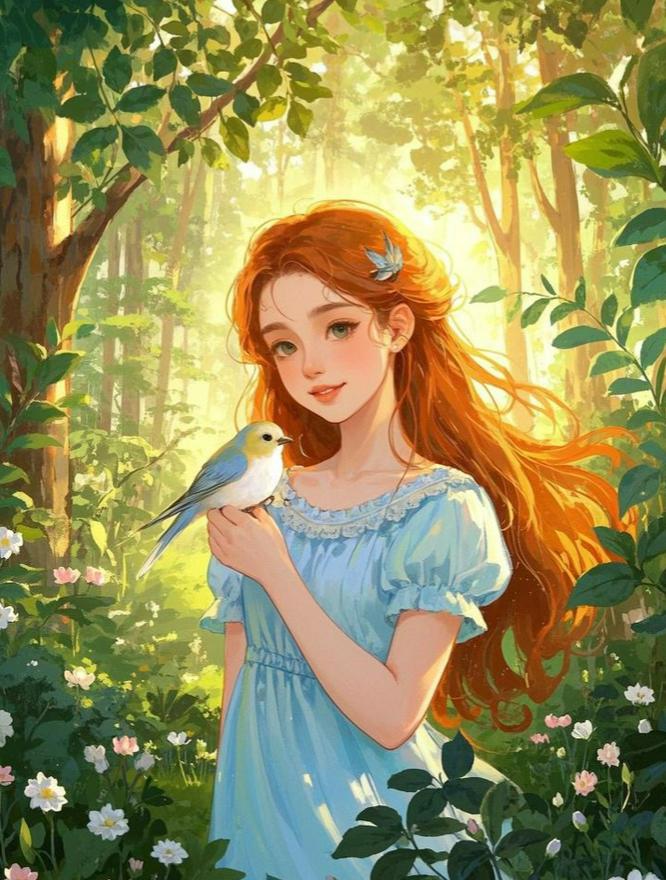 愛の翼で飛ぶ小さな鳥