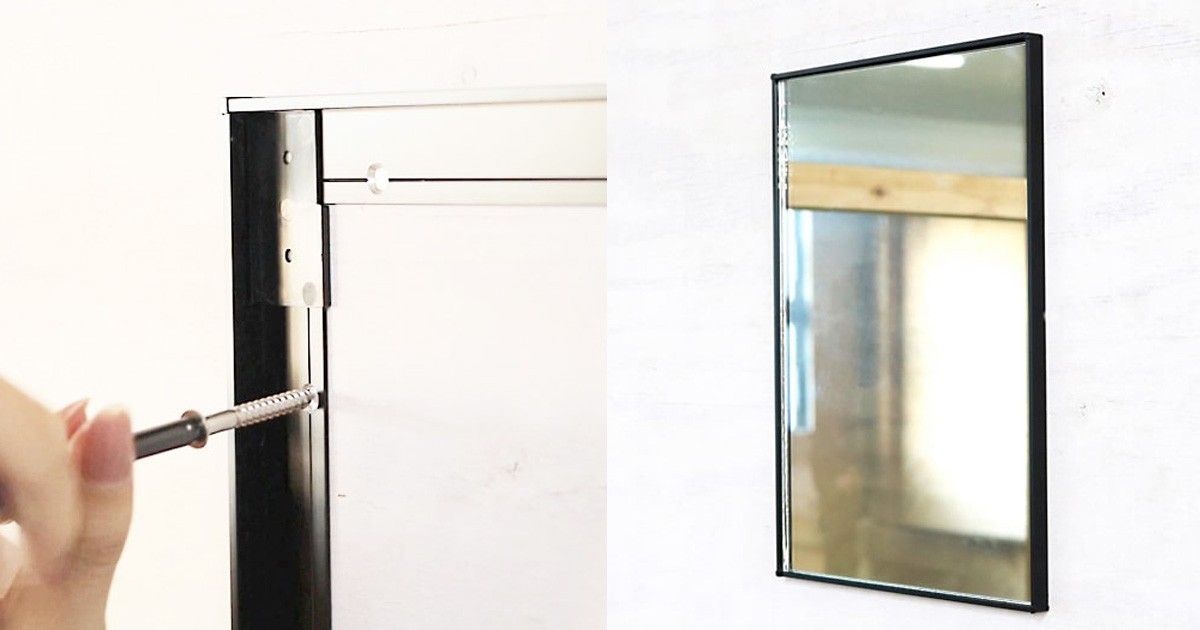 鏡 コーナーエッジ 納まり