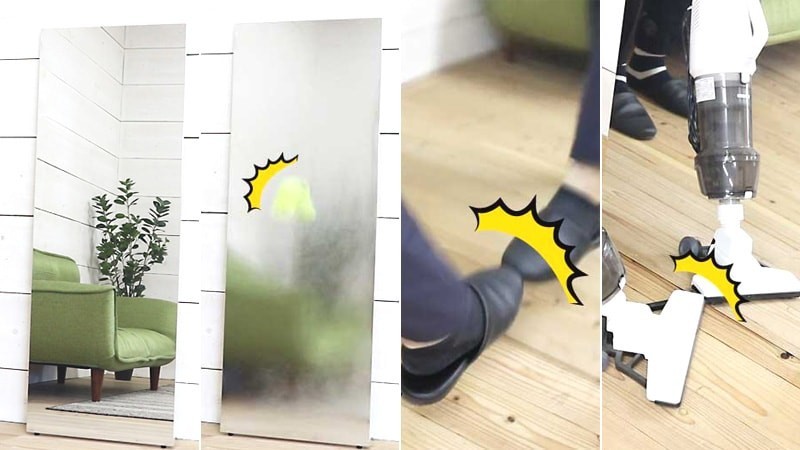 割れない鏡「フィルムミラー」の耐久性を検証してみた!