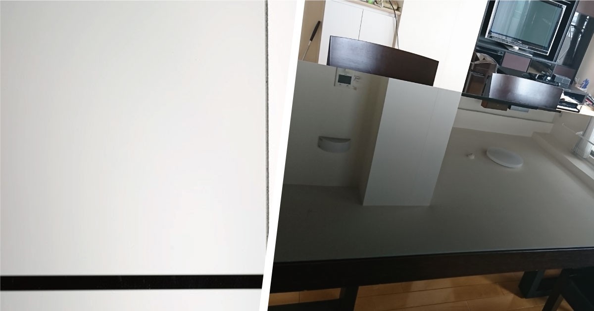 木目を活かしたテーブルに!木製テーブルに「強化ガラス」のテーブル 木目を活かしたテーブルに!木製テーブルに「強化ガラス」のテーブル
