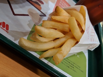 スパイシーにくにくにくバーガーセットのポテト