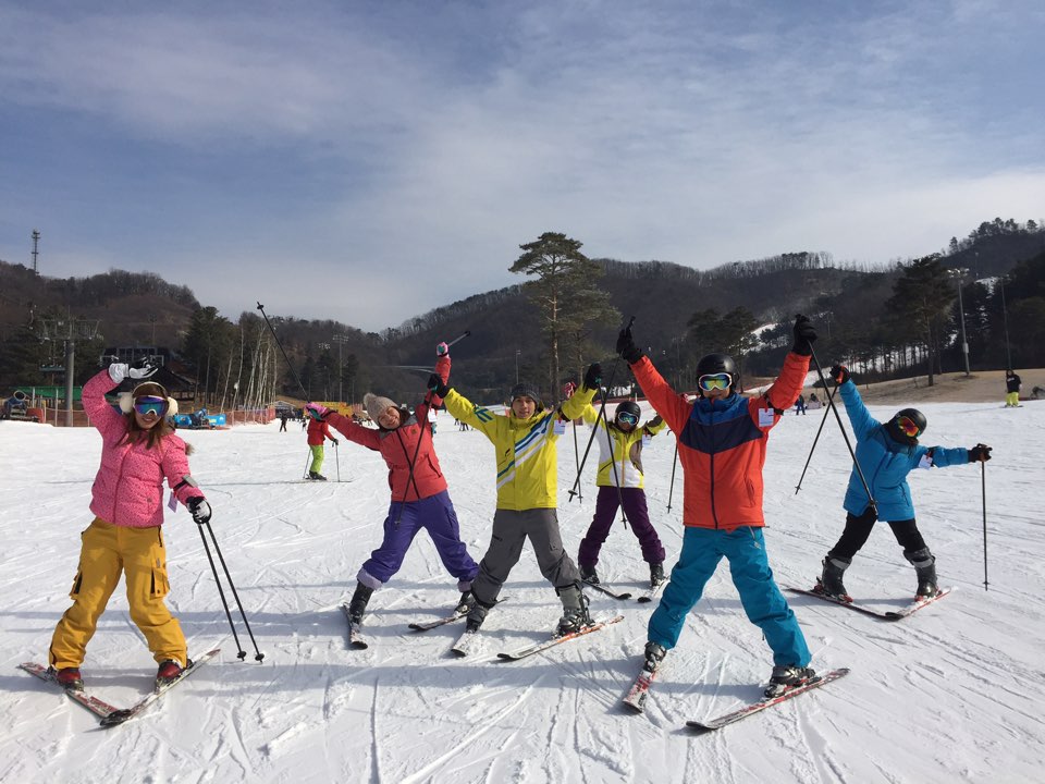 韓國橡樹谷雙板滑雪(二)