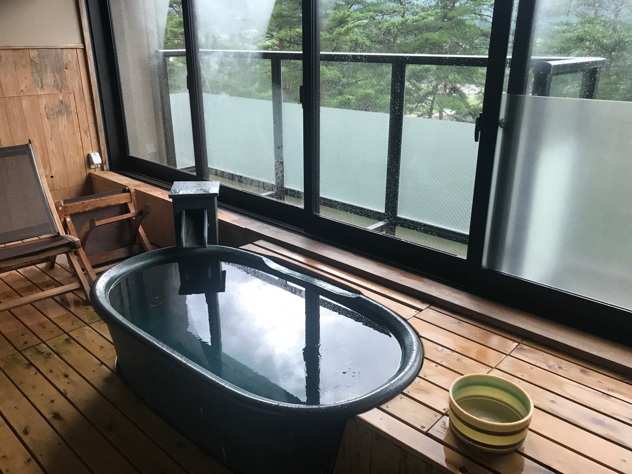立山黑部信濃大町溫泉鄉(叶家溫泉)。