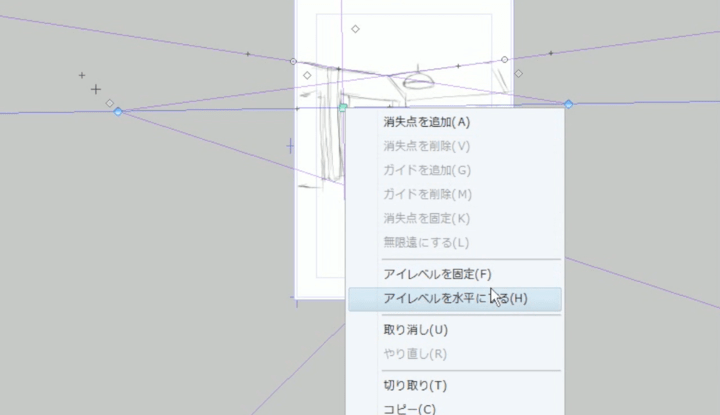 アイレベルを水平にする