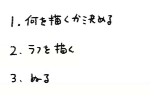 手順は3工程です