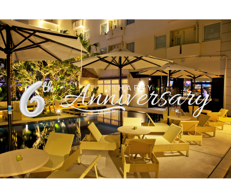 The Poolside Bar and Dining 6周年のお知らせ