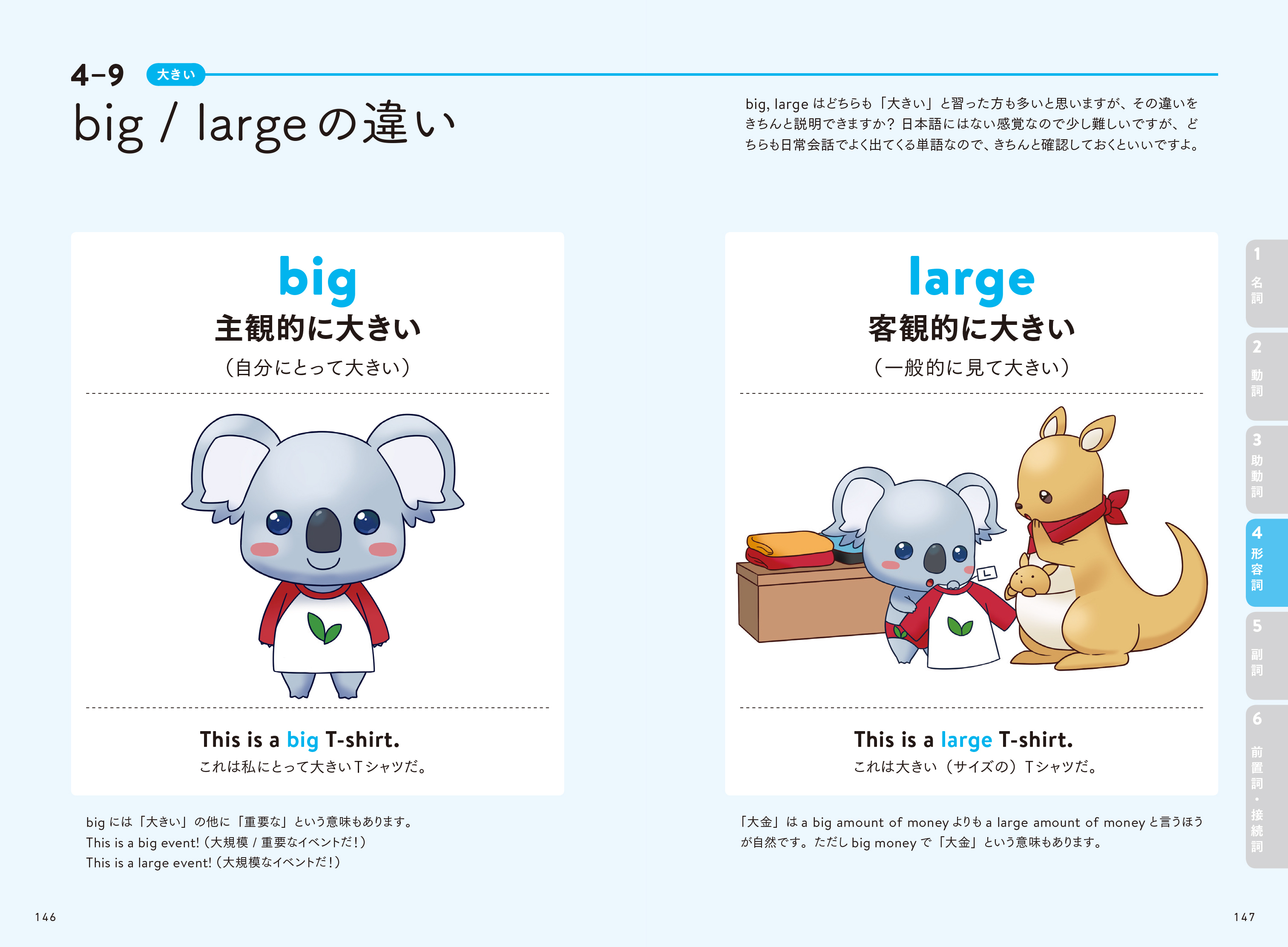 BigとLargeの違い」に投票しました！