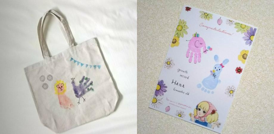 オリジナル手形足形アートバッグのワークショップ Peatix