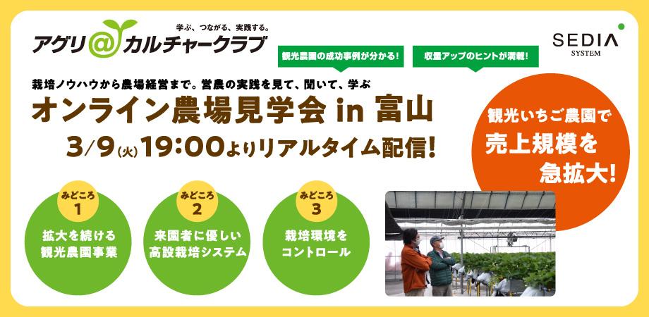観光いちご農園で売上規模を急拡大する富山県のたてやま営農組合よりWeb農場配信