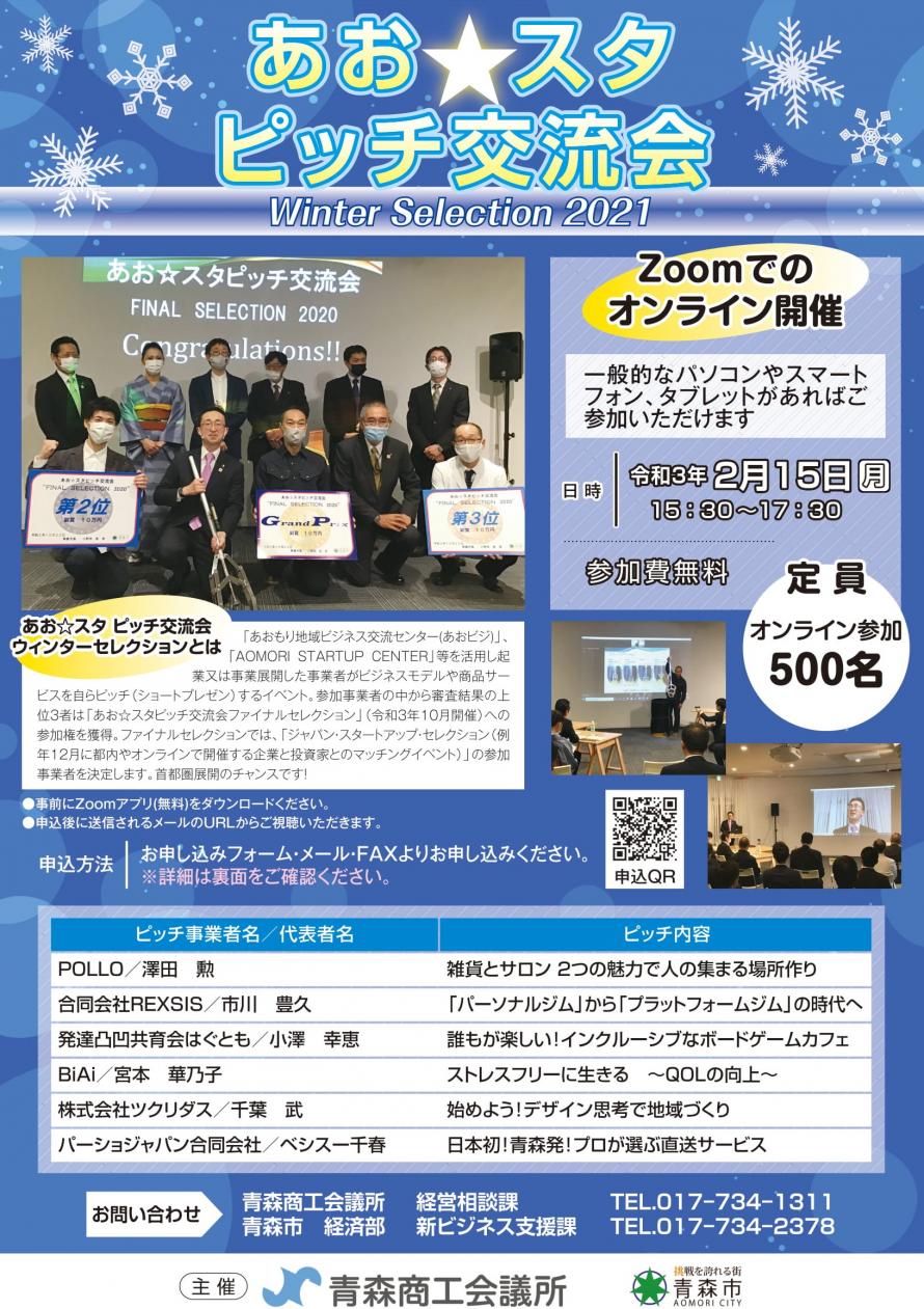 あお スタピッチ交流会 Winter Selection21 2 15 Peatix