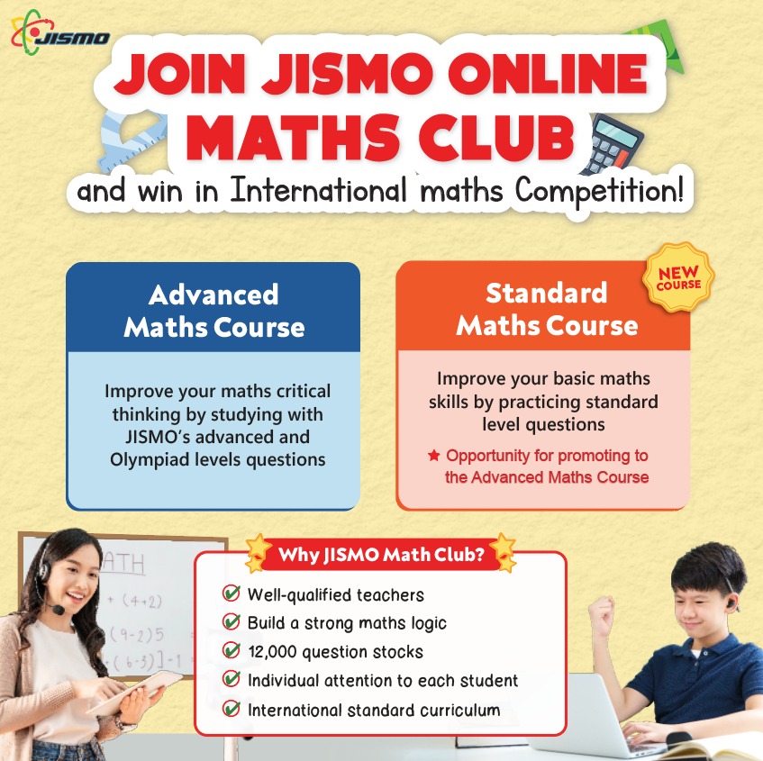 JISMO Online Maths Program (Once a week study) Peatix