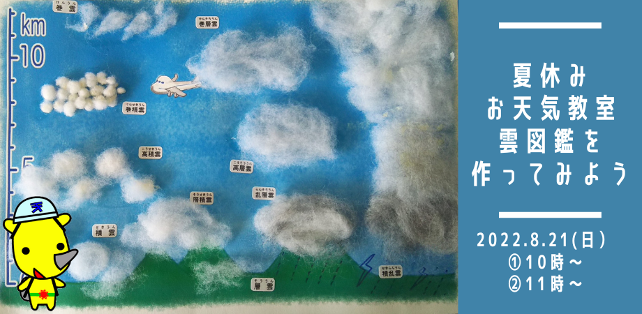 オンライン 夏休みお天気教室 雲図鑑を作ってみよう 自由研究にピッタリ Peatix