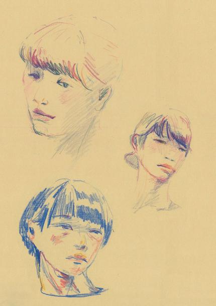 色鉛筆で描く 自画像講座 Peatix