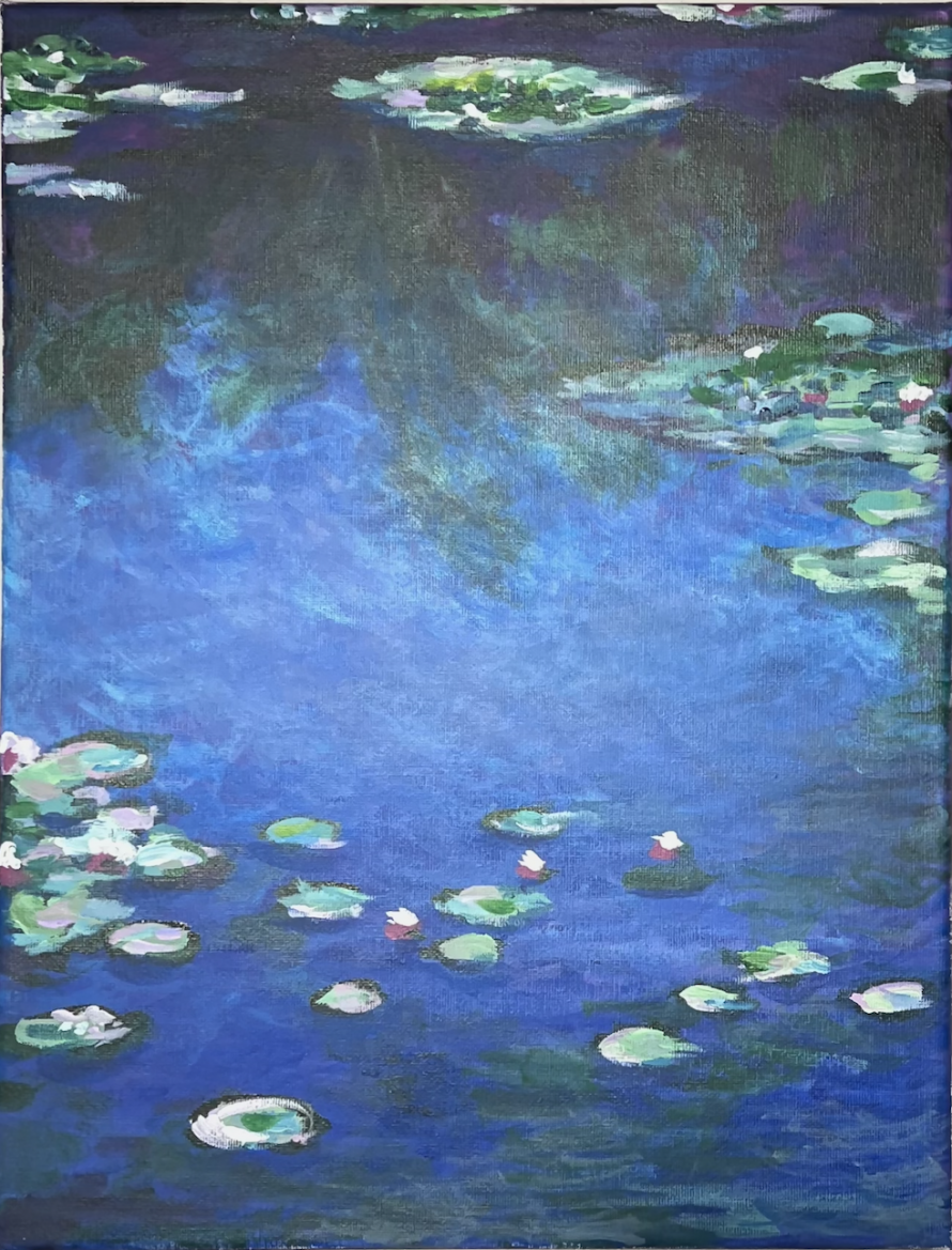 光の粒を描くモネの睡蓮 Monet Water Lilies Biju 美授 Peatix
