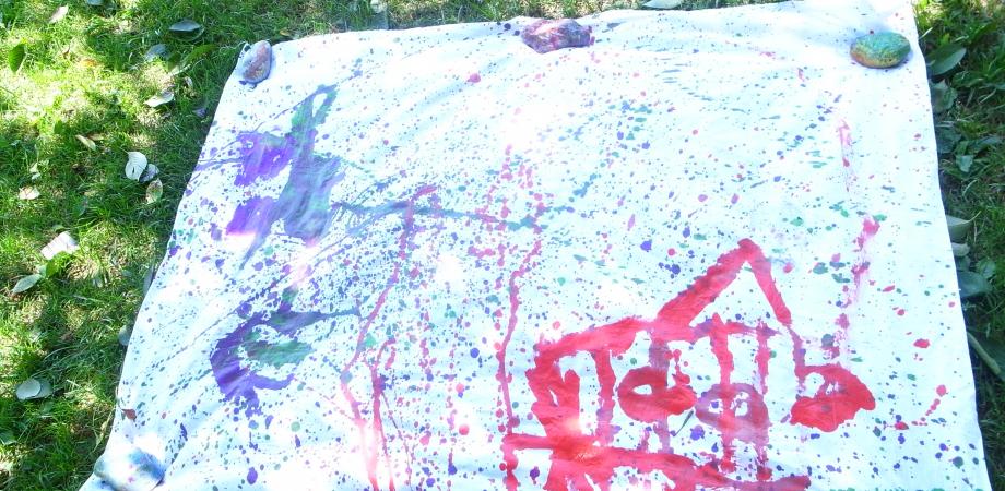 工作教室 ちるぼる ワークショップ 絵の具で遊ぼう アクションペインティング 幼児3歳 小学3年生まで Peatix