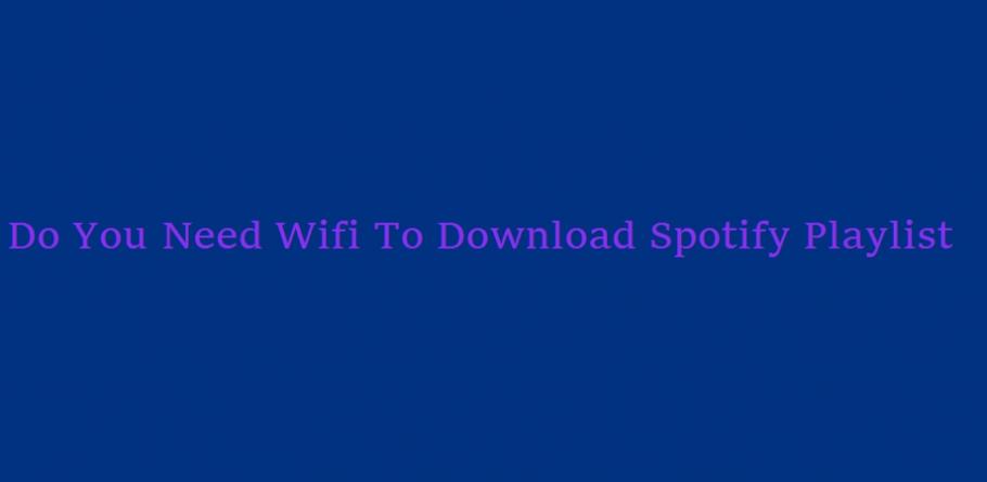 Do You Need Wifi To Download Spotify Playlist Peatix