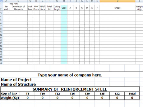 Bar Bending Schedule Software Full Version Free Download