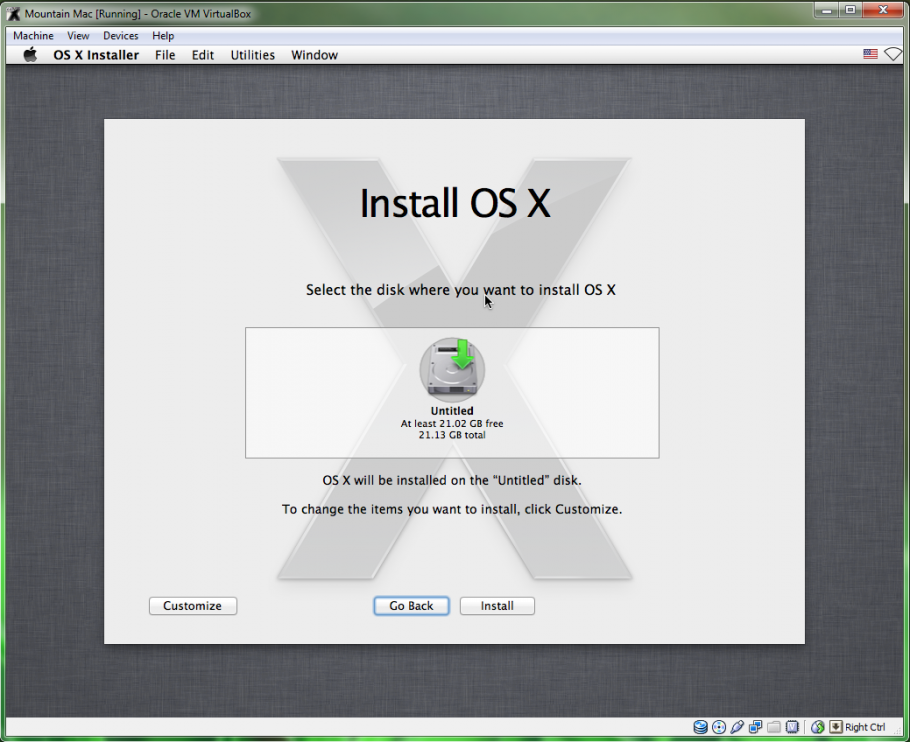 vmware for mac os x mountain lion