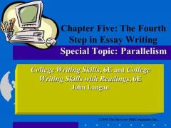 Writing A College Application Essay Powerpoint