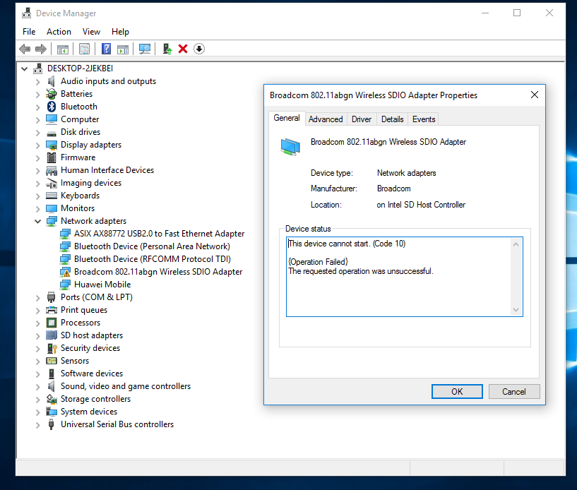 intel sd host controller driver windows 10