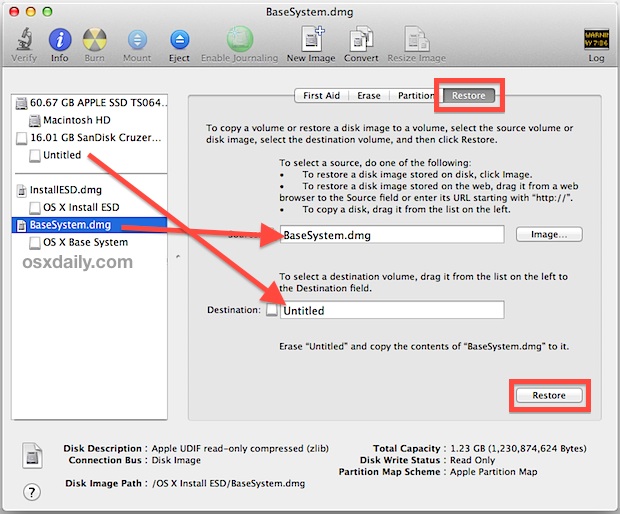 el capitan bootable usb from dmg