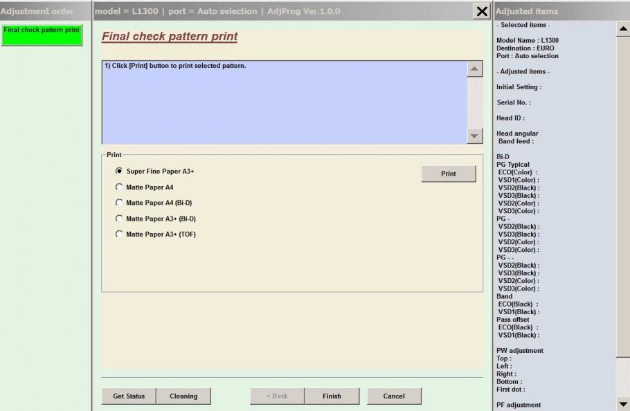 epson l1300 printer software