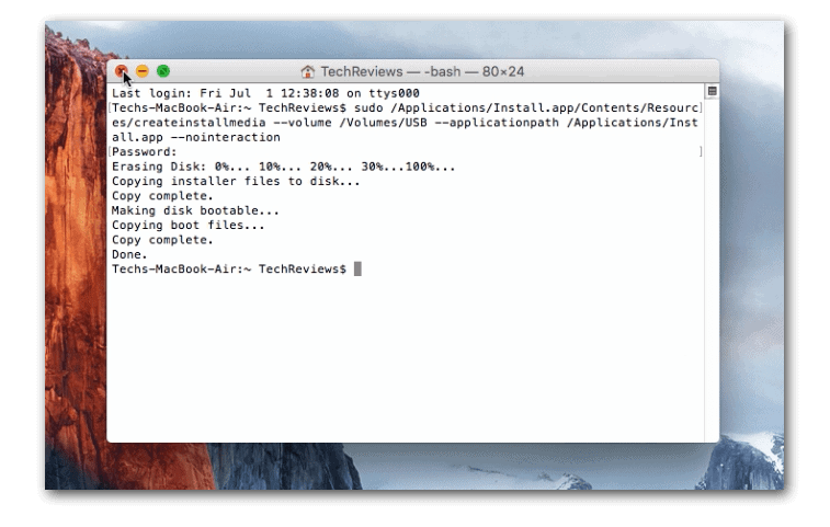 make bootable usb for mac os high sierra