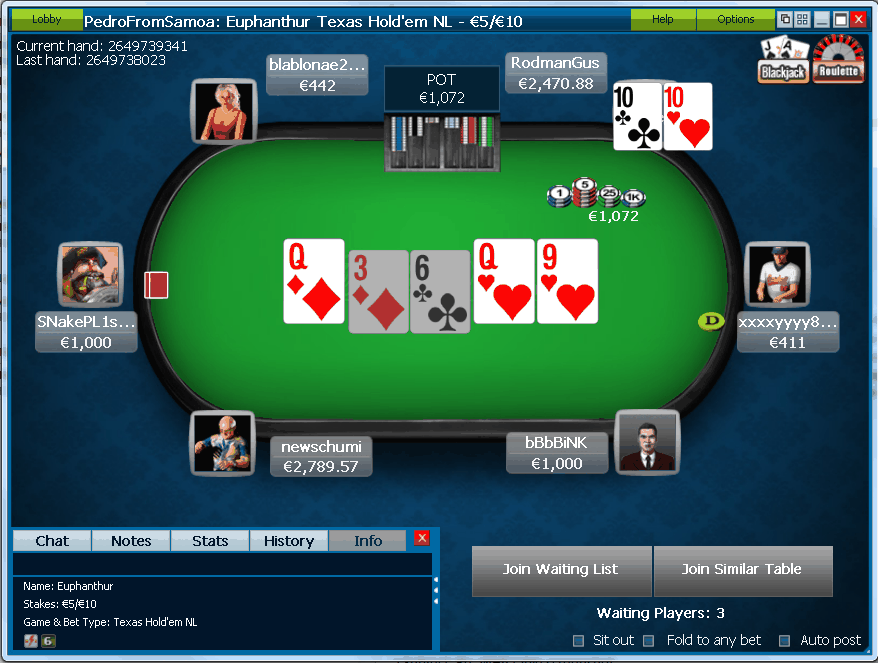 beste online pokerseite