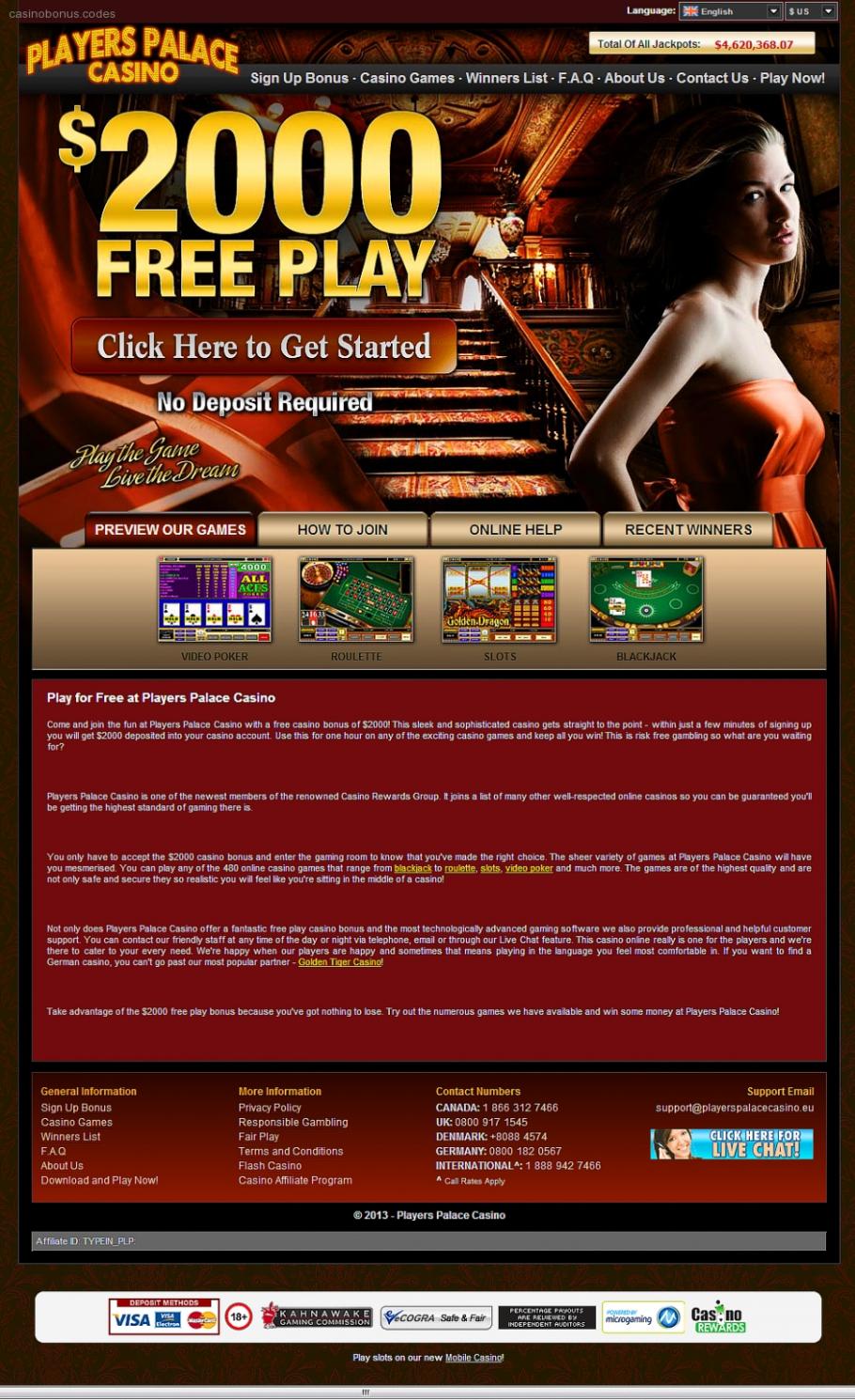 No Deposit Existing Players