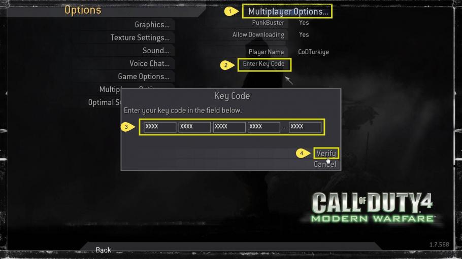 call of duty 4 multiplayer key code call of duty 4 multiplayer key code