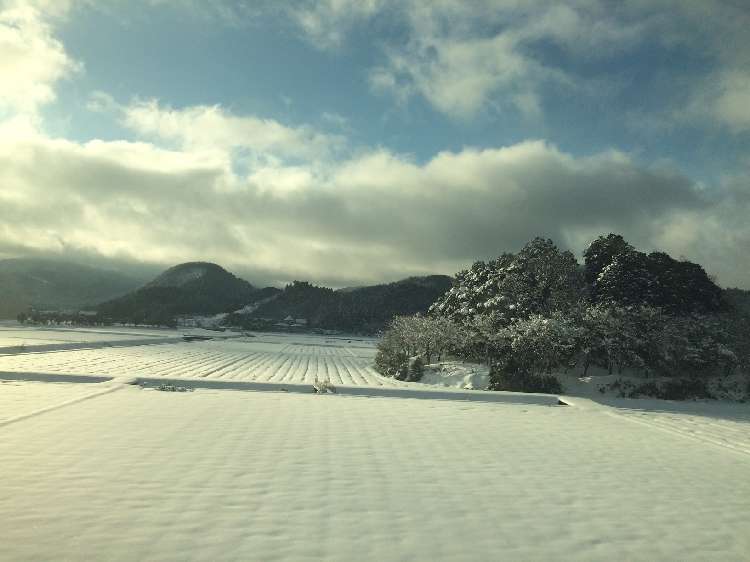 名古屋〜京都間の雪景色