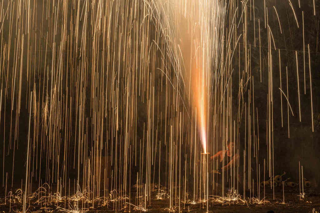 地域おこしのために始めた手筒花火を、伝統文化として次世代につなげる