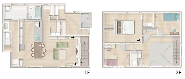ひとつずつ集めた憧れが、かたちになった住まい。