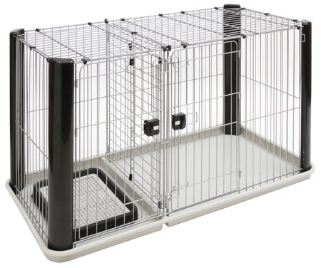 トイレと寝床を区切る仕切り付きタイプ