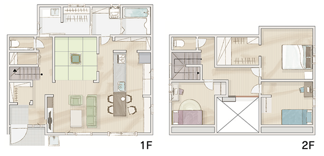 住まいを手がけたのは、断熱性と気密性に定評のある株式会社北洲。