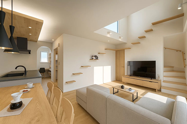 【静岡県富士宮市】イデキョウホーム株式会社様 2025年12月6日(土)~14(日) 猫と快適に暮らす×全館空調の心地よい家 住宅完成内覧会のお知らせ