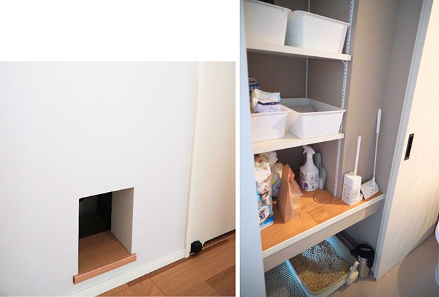 猫のお世話と家事がしやすい、暮らしになじむ工夫