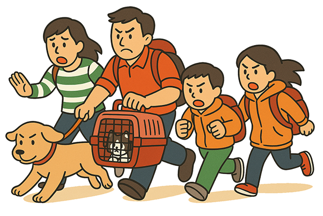 【Choice1】避難所への避難：同伴避難OKでも、受け入れ環境には限界が