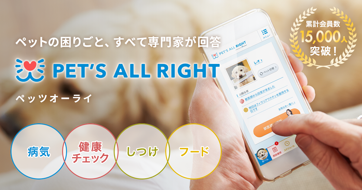 ペットの困りごと すべて専門家が回答 pet s all right
