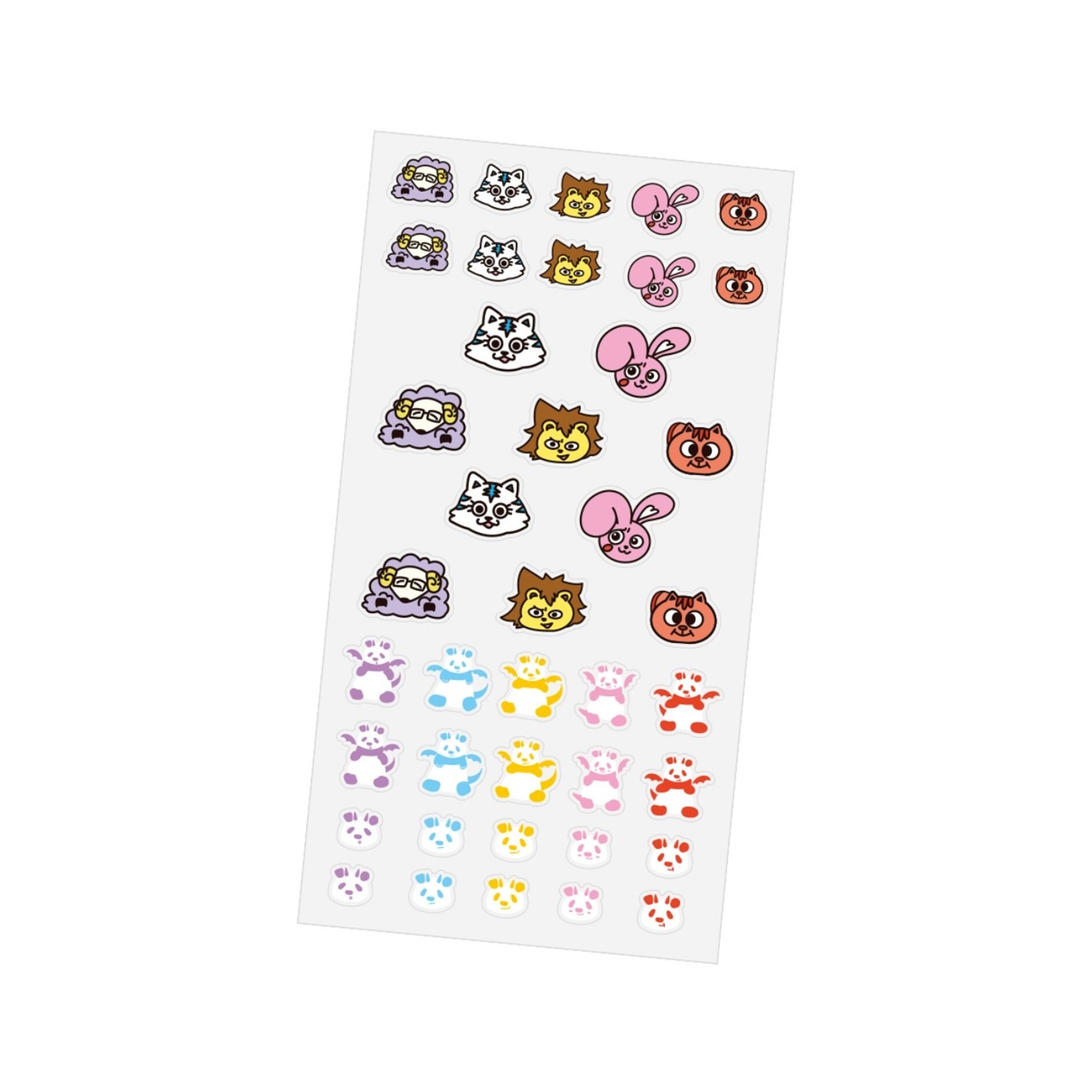 パラゴンふれんZOO & パンダドラゴンちゃん ぷっくりシール