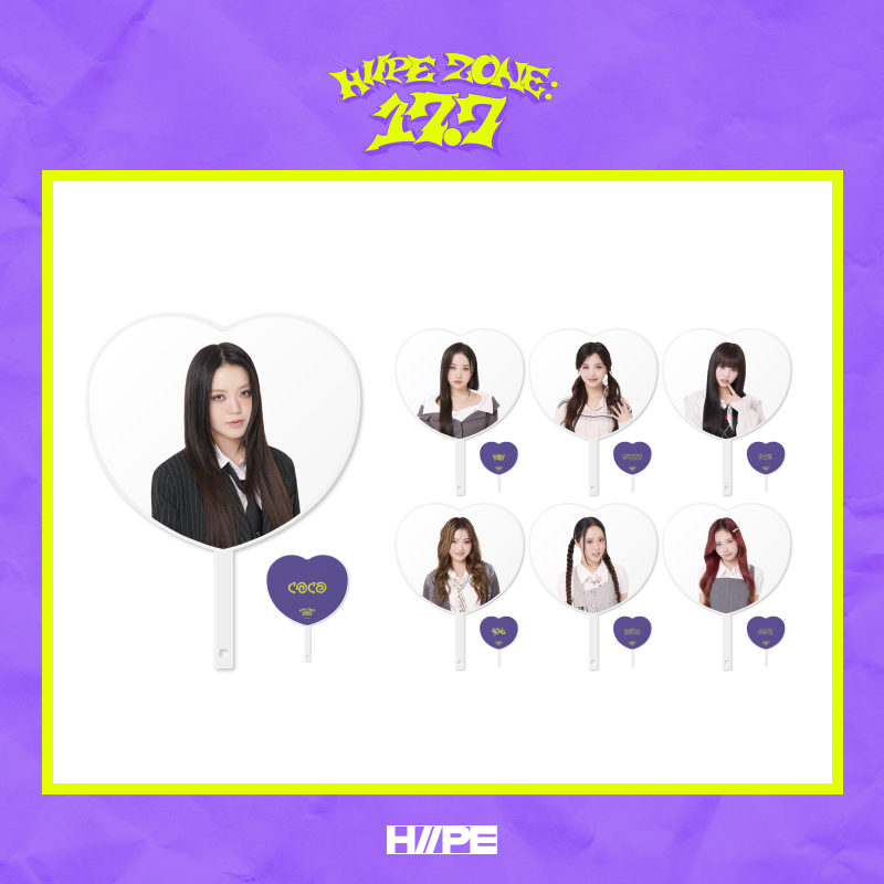 <H//PE ZONE : 17.7> Heart Uchiwa