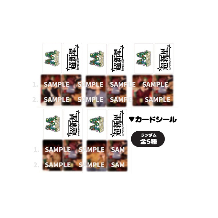 【超新星 Christmas Live 2025】シールセット (カードシール＆ファブリックシール)