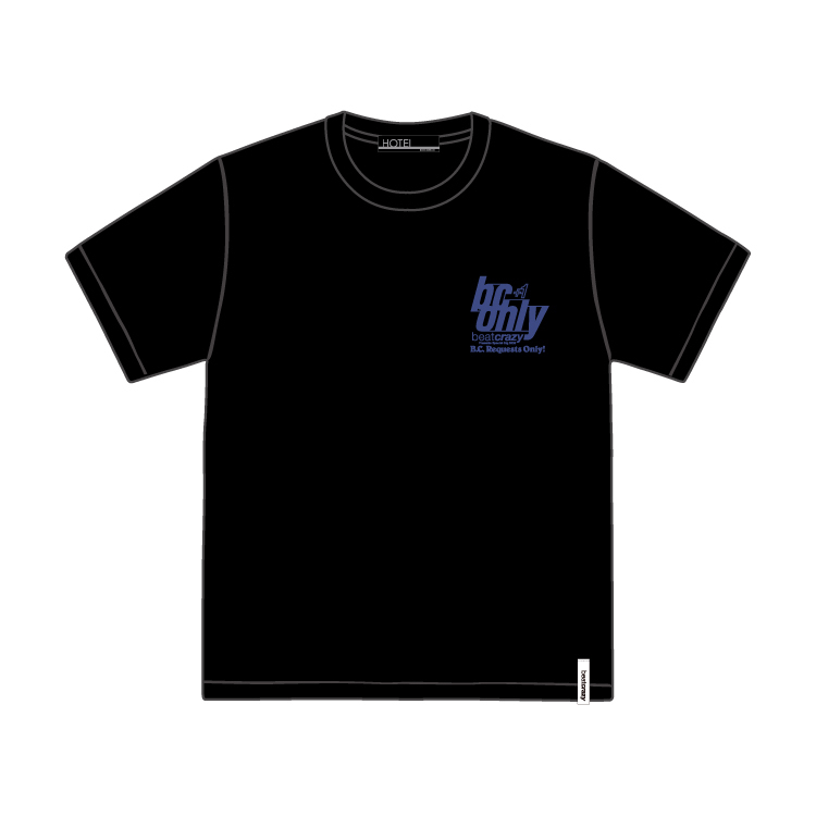 B.C.オルテガ柄 オーバーサイズ TEE [ブラック]