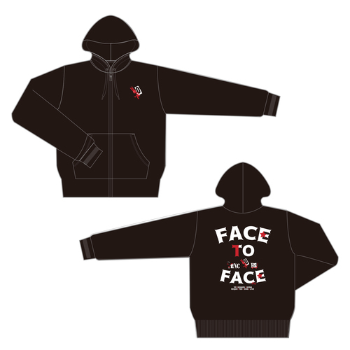 「FACE TO FACE #4」ENCORE ドライジップパーカ